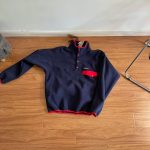 Patagonia Outerwear Red Wool Lambswool Polyester Nylon Spandex Fleece Patch