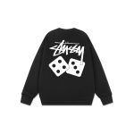Stussy Sweatshirt Ash Cotton Pure Combed Streetwear Autumn Early