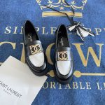 Chanel Loafers Ash Genuine Leather Autumn Winter