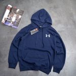 Under Armour Jacket Blue Cotton Pure Spring