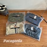 Patagonia Outerwear Green Wool Lambswool Polyester Fleece Mesh Elastic Stitching