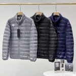 Descente Down Jacket Red Wool Duck Autumn Winter Screen Printing Side Pockets