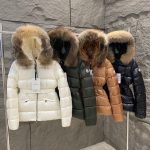 Moncler Outerwear Green Down Winter