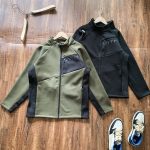 Descente Sports Top Green Fleece Fabric Running