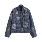 Dior Coat Red Cotton Pure Polyester Fiber Denim Smooth To The Touch Patch