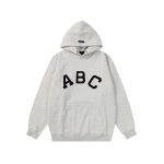 Fear Of God Hoodie Black Fleece Ribbed Fabric