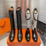 Hermes Long Boots Black Autumn