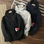 Ecco Down Jackets Red Fleece Clean Lines Patch