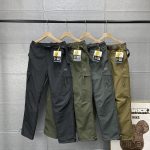 Archaeopteryx Trousers Red Fleece Woven Fabric Plain Weave Exquisite Workmanship Winter Lightweight And Breathable Slim Fit Side Pockets