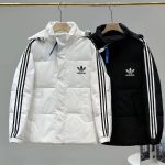Adidas Outerwear Red Duck Down Suitable For All Body Types Winter