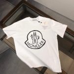 Moncler Short-Sleeved T-Shirt Ash Cotton Pure Slim Fit