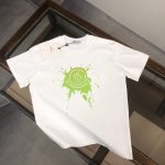 Moncler Short-Sleeved T-Shirt Orange Cotton Pure Slim Fit