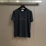 Moncler Short-Sleeved T-Shirt Red Cotton Fleece Spring Summer