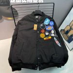 Stussy Jacket Red Cotton Pure Down Twill Fabric Winter