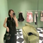 Prada Nylon Sleeveless Dress For Early Spring