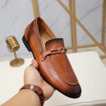 Gucci Leather Shoes Ash Sheepskin Top-Grain Cowhide Rubber Outsole