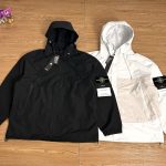Stone Island Jacket Red Mesh Ribbed Fabric Exquisite Workmanship Street Style Functional Outdoor Patch