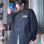 Vans Coat Red Easy To Match Spring