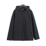 Balenciaga Jacket Red Polyester Spring Zippered Pocket