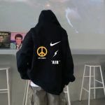 Nike Hoodie Red Cotton Long-Staple Spring Autumn
