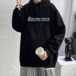 Balenciaga Hoodie Red Cotton Long-Staple Spring Autumn
