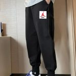 Jordan Casual Pants Ash Fleece Suitable For All Body Types Winter