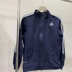 Adidas Coat Blue Jacquard Autumn Winter Early