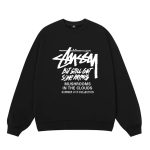 Stussy Sweatshirt Red Cotton Fleece Summer Winter