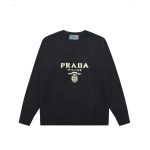 Prada Sweater Black Simple And Versatile Elegant Style Winter