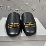 Balenciaga Slippers Ash Genuine Leather Cowhide