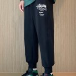 Nike Casual Pants Red Cotton Suitable For All Body Types Spring Autumn