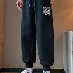 Loewe Casual Pants Red Cotton Suitable For All Body Types Spring Autumn