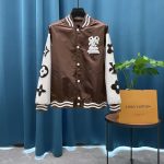 Louis Vuitton Jacket Red Wool Jacquard Understated Embroidery