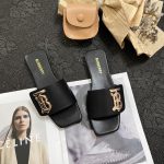 Burberry Trendy Shoes Genuine Leather Summer Early