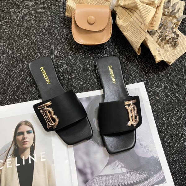 Burberry Trendy Shoes Genuine Leather Summer Early
