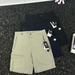 Descente Shorts Blue Quick-Drying Patch Adjustable Waistband