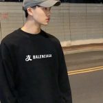 Balenciaga Sweatshirt Red Cotton Fleece Winter