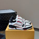 Louis Vuitton Sneakers Red Rubber Outsole