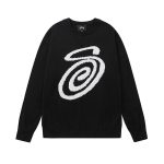 Stussy Long-Sleeved Sweater Black Jacquard Streetwear