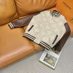 Louis Vuitton Jacket Red Wool Jacquard Lace Street Style Understated Embroidery