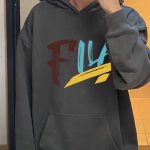 Fila Hoodie Red Cotton Xinjiang Spring Autumn