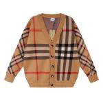 Burberry Overcoat Red Cotton Wool Color Blocking