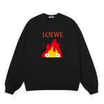 Loewe Sweatshirt Blue Cotton Long-Staple Spring Autumn