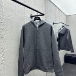 Dior Outerwear Blue Cotton Wool Cashmere Velvet Jacquard High-Quality Materials