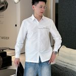 Prada Long-Sleeved Shirt Red Cotton Autumn