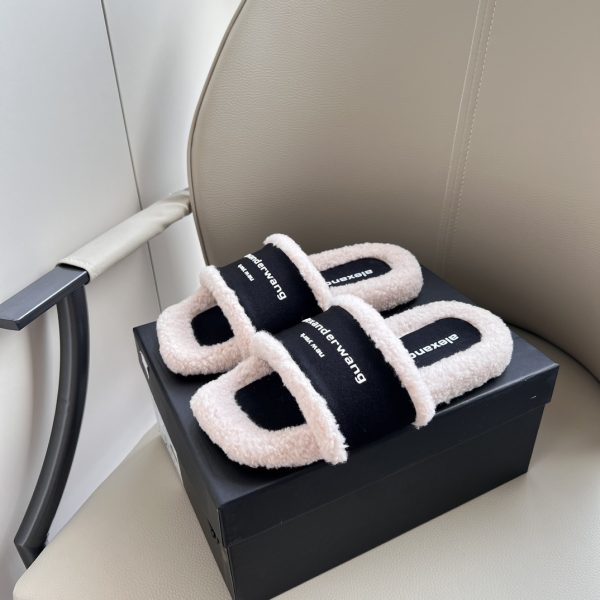 Alexander Wang Trendy Shoes Ash Wool Lambswool Cashmere Genuine Leather Autumn Winter