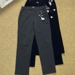 Descente Trousers Red Simple And Elegant Autumn Winter Slim Fit Side Pockets
