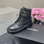 Chanel Dr. Martens Boots Rubber Lace