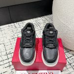 Valentino Sneakers Top-Grain Cowhide Mesh Rubber Breathable