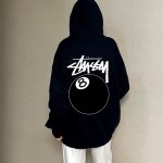 Stussy Hoodies Black Cotton Fleece Winter